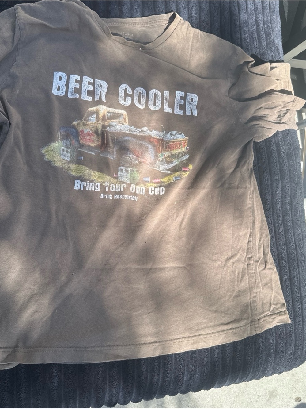 Kids 'Beer Cooler' Graphic Tee - Brown